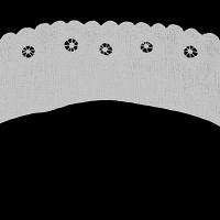 Воротник прямой белый