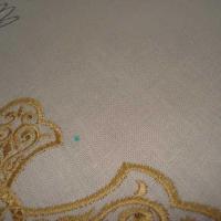 Крестильный комплект. Стыковка в машинной вышивке