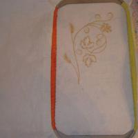 Крестильный комплект. Машинная вышивка. Как я стыкую