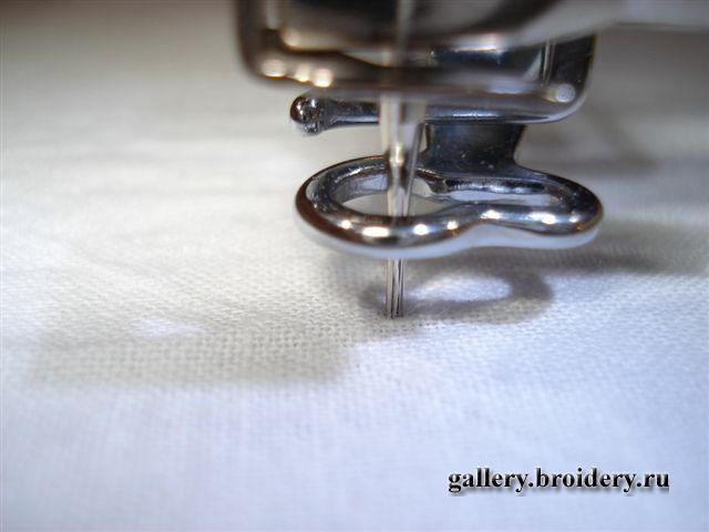 Крестильный комплект. Машинная вышивка. Как я стыкую