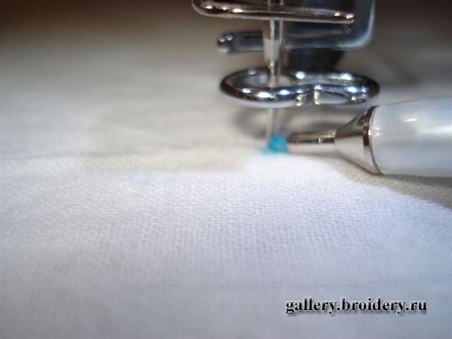 Крестильный комплект. Машинная вышивка. Как я стыкую