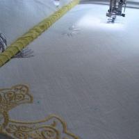 Крестильный комплект. Машинная вышивка. Процессы