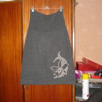 Машинная вышивка. Трикотажная юбка