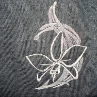 Машинная вышивка. Трикотажная юбка