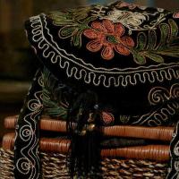 Машинная вышивка тамбурным швом. Ташкент. 