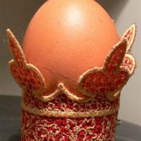 Дизайн машинной вышивки. Подставка под яйцо. 