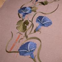 Вьюнок. Дизайн машинной вышивки. 