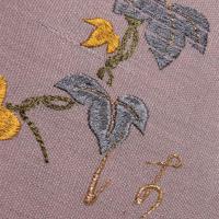 Виноградная ветвь. Деталь. Дизайн машинной вышивки. 