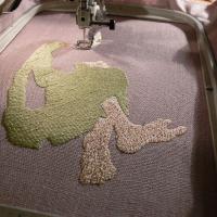 Как вышивает машина. 