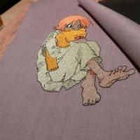 Манга. Машинная вышивка. 