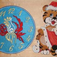 Дизайн машинной вышивки. Тигр