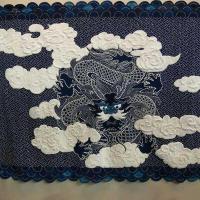 Дракон из кусочков ткани. Квилт. Лоскутное шитье. Фестиваль в Японии. Токио февраль 2009