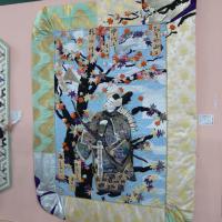 Удивительно что это клен а не сакура. Фестиваль квилта в Японии. 