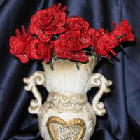 Розы. Вышивка. 