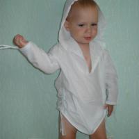 Детский пляжный халат. Шитье