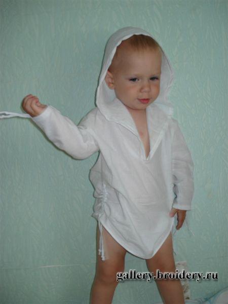 Детский пляжный халат. Шитье