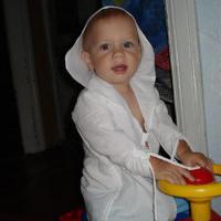 Детский пляжный халат. Шитье