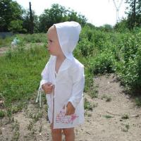 Детский пляжный халат. Шитье