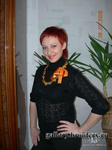 Ажурный пуловер