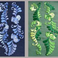 цветочная фантазия- навеяно гжелью