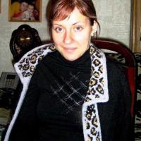 Кофта с леопардовым узором