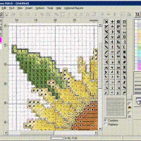 Embird. Создание дизайна крестом 7