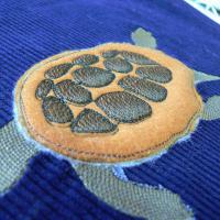 Машинная вышивка. Черепашка