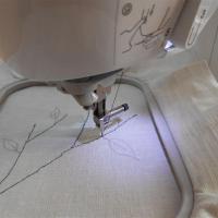 Процесс вышивания