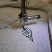 Тренируюсь в вышивания застила элемента