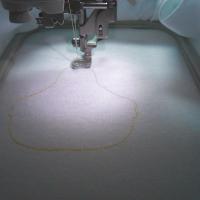 Машинная вышивка. Курочка. Наседка.