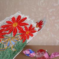 Машинное кружево. Ваза