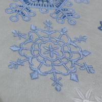 Машинная вышивка, Снежинка