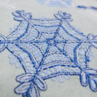 Машинная вышивка, Снежинка