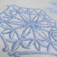 Машинная вышивка, Снежинка