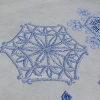 Машинная вышивка, Снежинка