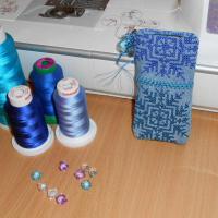 Машинная вышивка. Чехол