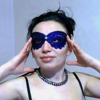 Маска. Машинная вышивка. 