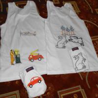 Детское белье. Машинная вышивка