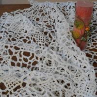 Скатерть кружевная. Связано крючком