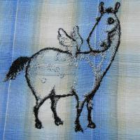 Вышитый дизайн лошадки