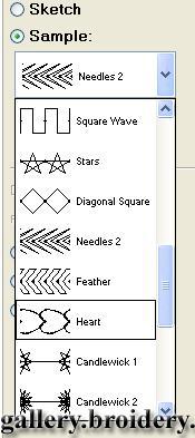 Заливки в программе Embird 