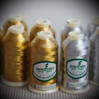 Изображение Нитки вышивальные 3цвета Metallic MARATHON №40 (5000м)