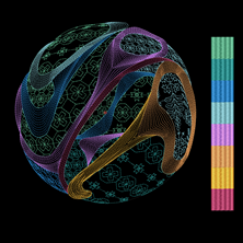 Изображение "Планета Вышивония" дизайн машинной вышивки 