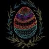 Изображение "Пасхальное яйцо" дизайн машинной вышивки 
