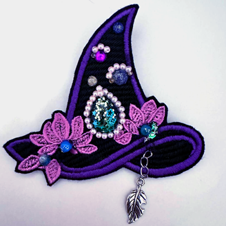 Изображение "Волшебная шляпа" дизайн машинной вышивки 