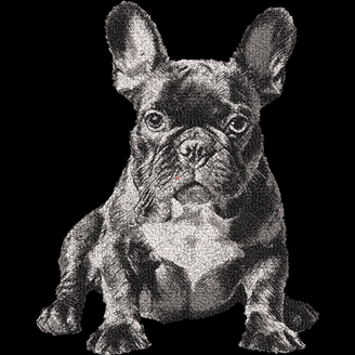 Изображение "Догги-бульдогги" ДИЗАЙН машинной вышивки 