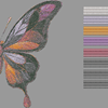 Изображение "Бабочка-красавица" ДИЗАЙН машинной вышивки 