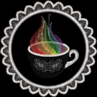 Изображение "Радуга утренних ароматов" ДИЗАЙН машинной вышивки 