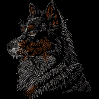 Изображение "Аусси – Великолепный" дизайн машинной вышивки 