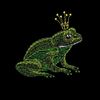 Изображение "Царевна-лягушка" дизайн машинной вышивки 
